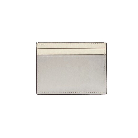 New Kate Spade Madison Small Slim Card Holder Platinum Grey Multi - Picture 3 of 3